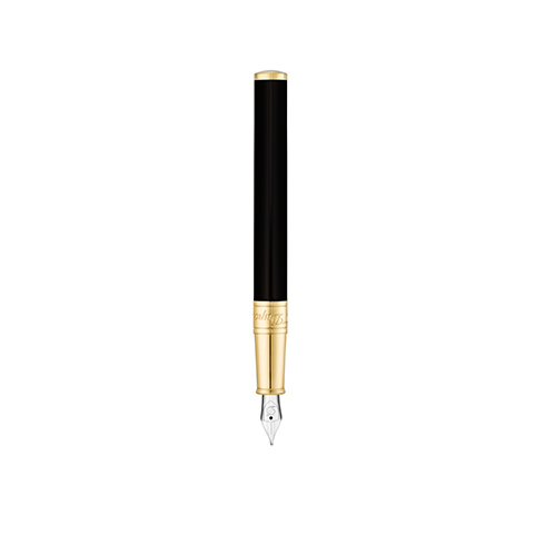 S.T. Dupont Pisaći aksesoar | Initial Black Golden Fountain pen