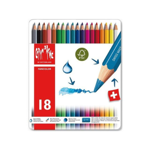 Caran D'ache Bojice | Fancolor colour pencils 18Pcs