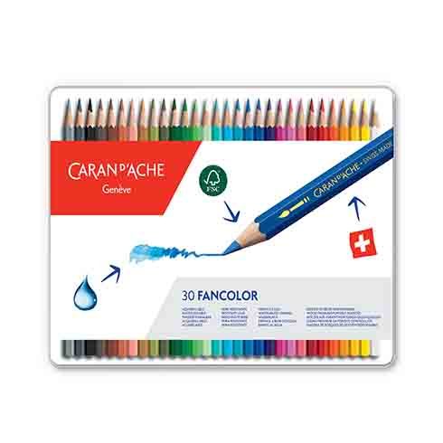 Caran D'ache Bojice | Fancolor colour pencils 30Pcs