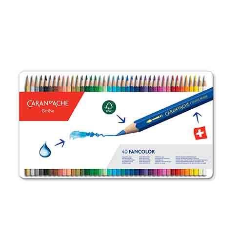 Caran D'ache Bojice | Fancolor colour pencils 40Pcs