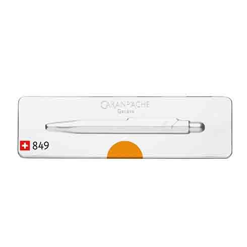 849 Ballpoint pen orange fluo with box
