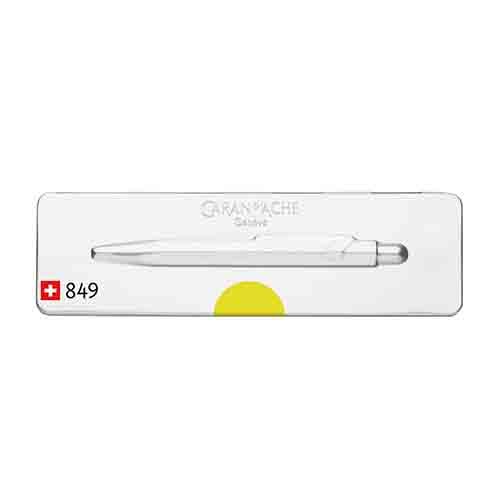 849 Ballpoint pen yellow fluo with box