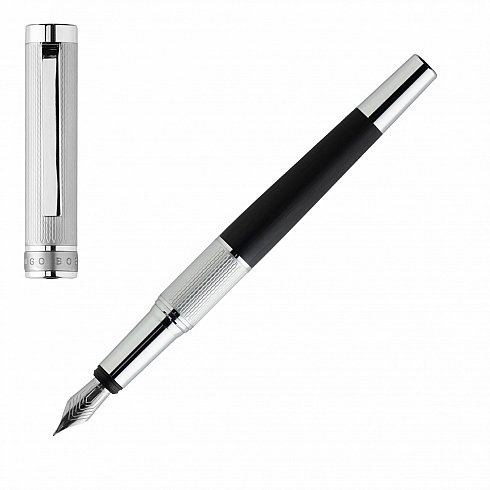 Hugo Boss Pisaći aksesoar | FOUNTAIN PEN DUAL CHROME
