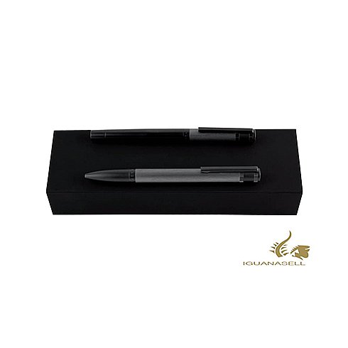 Hugo Boss Pisaći aksesoar | SET EXPLORE BRUSHED GREY