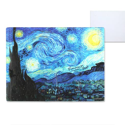 Carmani Aksesoar | Carmani Tanjir stakleni Van Gogh Starry night 40x30