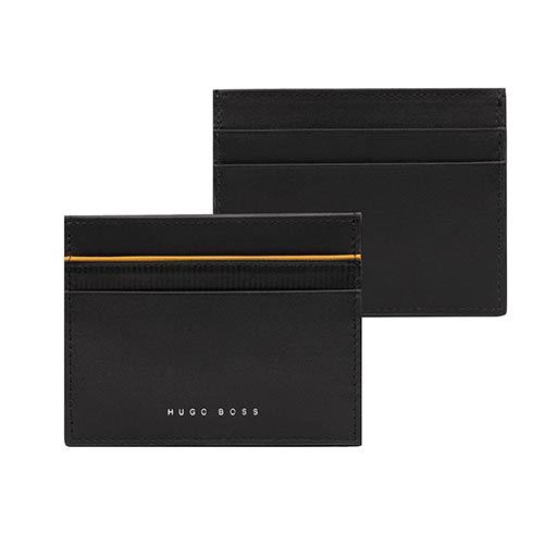 Hugo Boss Aksesoar | Card holder Gear Black Yellow