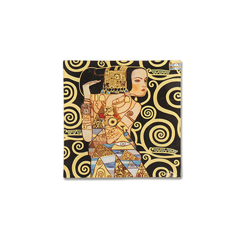 Carmani Staklo | Carmani dekorativni tanjir Gustav Klimt Expectation 15x15