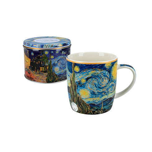 Carmani Porcelan | Carmani solja u metalnoj kutiji Van Gogh Starry night 450ml