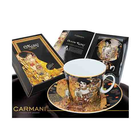 Carmani Porcelan | Klimt Adele šolja sa tacnom