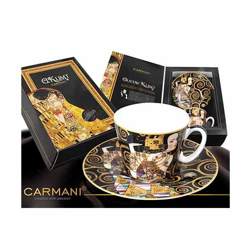 Carmani Porcelan | Klimt Witing šolja sa tacnom