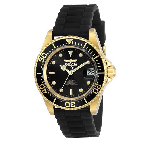 INVICTA Automatski | Invicta sat 23681 Pro Diver Men 40mm Stainless Steel Gold Black dial NH35A Automatic