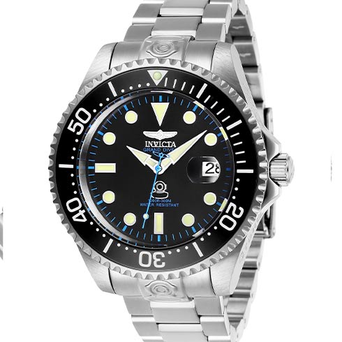 INVICTA Automatski | Invicta sat 27610 Pro Diver Men 47mm Stainless Steel Steel Black dial NH35A Automatic