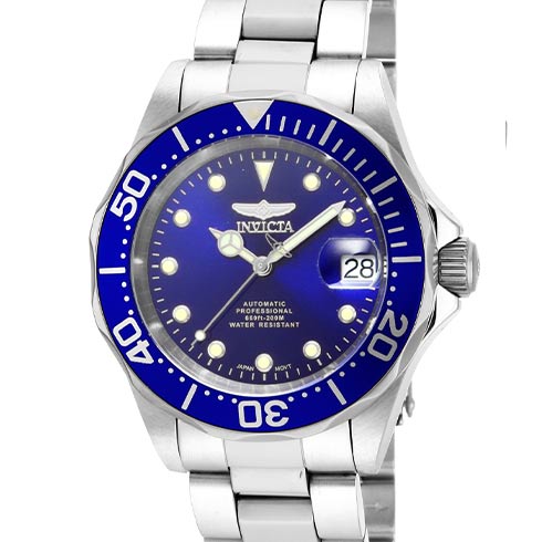 INVICTA Automatski | Invicta sat Pro Diver Men 40mm Stainless Steel Steel Blue dial NH35A Automatic 17040