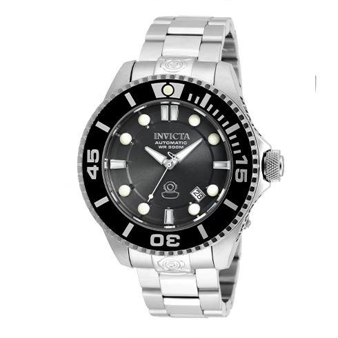 INVICTA Automatski | Invicta sat Pro Diver Men 47mm Stainless Steel Steel Charcoal dial NH35A Automatic 20176