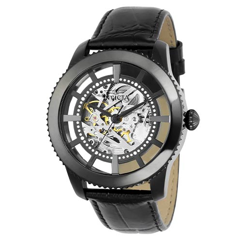 INVICTA Automatski | Invicta sat 22572 Vintage Men 45mm Stainless Steel Black Black dial JSD-006ZY Automatic