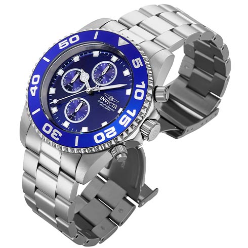 INVICTA Kvarc | Invicta sat Pro Diver Men 43mm Stainless Steel Steel Blue dial VD55B Quartz 28690