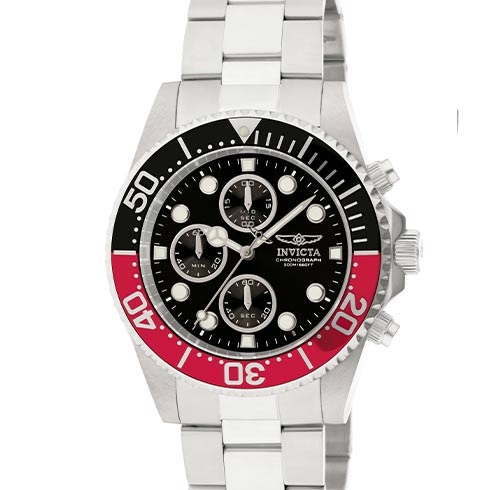 INVICTA Kvarc | Invicta sat Pro Diver Men 43mm Stainless Steel Steel Black dial VD55B Quartz 1770