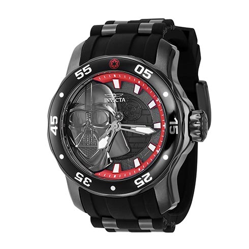 INVICTA Sportski | Invicta  sat 40358 Star Wars Men 48mm Stainless Steel Gunmetal Black+Red+Gunmetal dial PC21AF Quartz