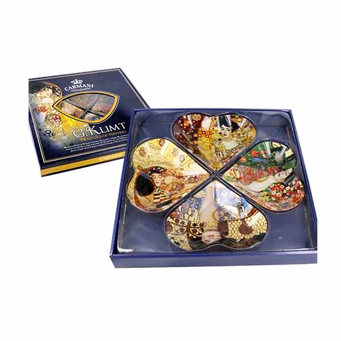 Carmani Staklo | Klimt set dekorativnih tanjira