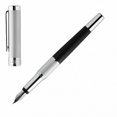 Hugo Boss Pisaći aksesoar | FOUNTAIN PEN DUAL CHROME